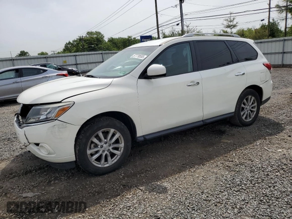 2016 Nissan Pathfinder S with VIN 5N1AR2MN0GC616376, listed as a Copart auction lot 57779555 with 150,896 mi miles and Salvage title. Bid and sale history available at DreamBid. Image 1.