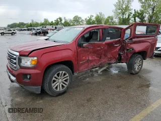 2017 GMC Canyon 4WD SLT with VIN 1GTP6DE12H1222079, listed as a Copart auction lot 55811815 with 132,812 mi miles and Salvage title. Bid and sale history available at DreamBid. Image 1.