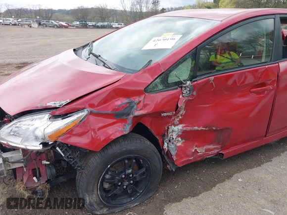 2012 Toyota Prius One with VIN JTDKN3DU0C1520187, listed as a IAAI auction lot 42070196 with 191,023 mi miles. Bid and sale history available at carsss.com. Image 6.