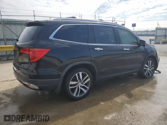 2017 Honda Pilot Touring with VIN 5FNYF6H92HB016186, listed as a Copart auction lot 46577555 with 140,195 mi miles and Salvage title. Bid and sale history available at DreamBid. Image 3.