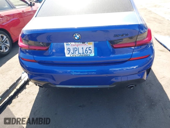 2020 BMW 3 Series 330i with VIN WBA5R1C06LFH38996, listed as a IAAI auction lot 41664442 with Not Provided miles and . Bid and sale history available at carsss.com. Image 17.