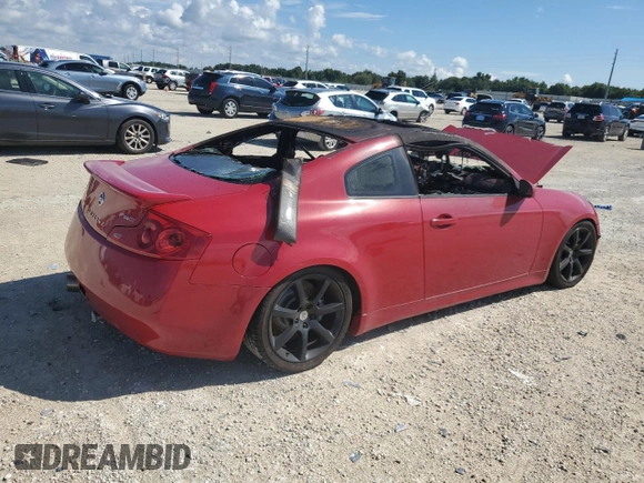2006 Infiniti G35 Coupe with VIN JNKCV54E86M709129, listed as a Copart auction lot 71313874 with 0 mi miles and Non Repairable. Bid and sale history available at carsss.com. Image 3.