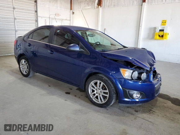 2014 Chevrolet Sonic LT with VIN 1G1JC5SHXE4171858, listed as a Copart auction lot 51755405 with 108,004 mi miles and Salvage Title. Bid and sale history available at DreamBid. Image 4.