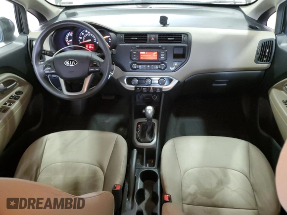 2014 Kia Rio LX with VIN KNADM4A33E6417068, listed as a Copart auction lot 54787885 with 98,078 mi miles and Salvage Title. Bid and sale history available at DreamBid. Image 8.