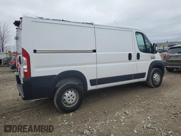 2020 Ram ProMaster Cargo with VIN 3C6TRVAGXLE105580, listed as a Copart auction lot 86337274 with 74,676 mi miles and Salvage Title. Bid and sale history available at DreamBid. Image 3.