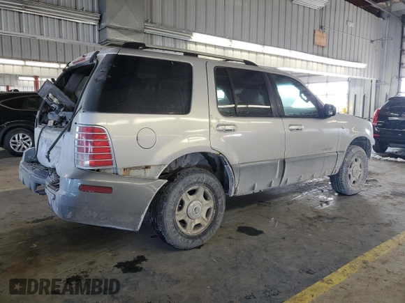 2002 Mercury Mountaineer with VIN 4M2DU86E62UJ09334, listed as a Copart auction lot 45712695 with 195,828 mi miles and Salvage title. Bid and sale history available at DreamBid. Image 3.