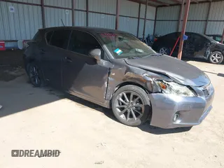 2012 Lexus CT with VIN JTHKD5BH1C2089291, listed as a IAAI auction lot 41764841 with 110,328 mi miles. Bid and sale history available at carsss.com. Image 1.