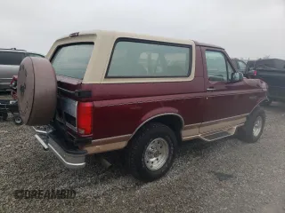 1996 Ford Bronco Custom with VIN 1FMEU15H7TLB67016, listed as a Copart auction lot 43911765 with 150,183 mi miles and Salvage Title. Bid and sale history available at DreamBid. Image 3.