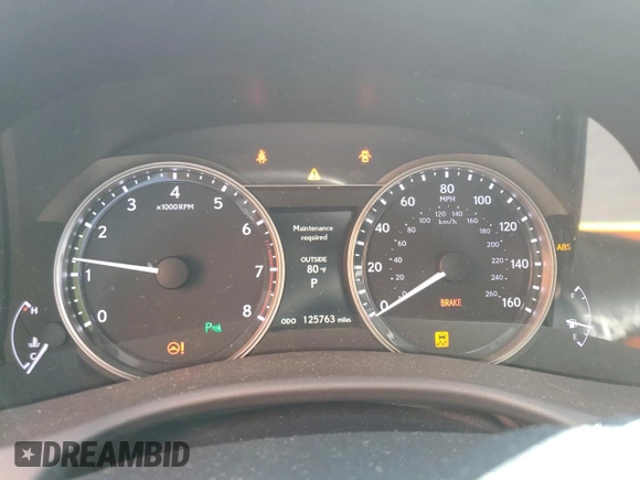 2013 Lexus GS 350 with VIN JTHBE1BL5D5000607, listed as a Copart auction lot 55643495 with 125,763 mi miles and Salvage title. Bid and sale history available at DreamBid. Image 9.