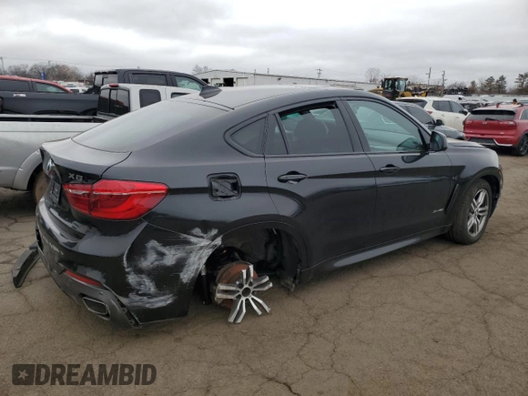 2019 BMW X6 xDrive35i with VIN 5UXKU2C5XK0Z62856, listed as a Copart auction lot 49813375 with 87,183 mi miles and Salvage Title. Bid and sale history available at carsss.com. Image 3.