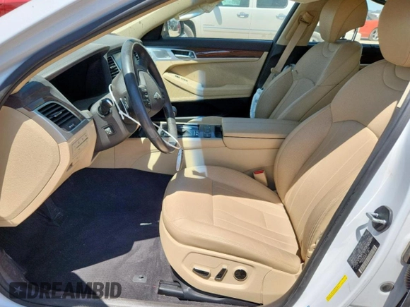 2018 Genesis G80 3.8L with VIN KMHGN4JE6JU216605, listed as a Copart auction lot 61950305 with 34,919 mi miles and Salvage title. Bid and sale history available at DreamBid. Image 7.