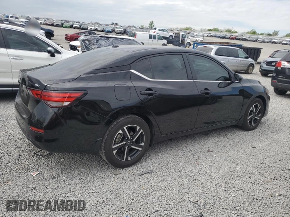 2024 Nissan Sentra SV z VIN 3N1AB8CV1RY373655, wystawiony jako Copart lot #54616025 z przebiegiem 10 696 mil mil oraz Szkoda całkowita • Salvage title. Historia ofert i sprzedaży dostępna na DreamBid. Obrazek 3.