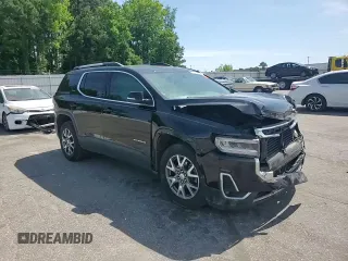 2021 GMC Acadia SLT with VIN 1GKKNMLS6MZ129235, listed as a Copart auction lot 57599215 with 91,820 mi miles and Salvage title. Bid and sale history available at DreamBid. Image 14.