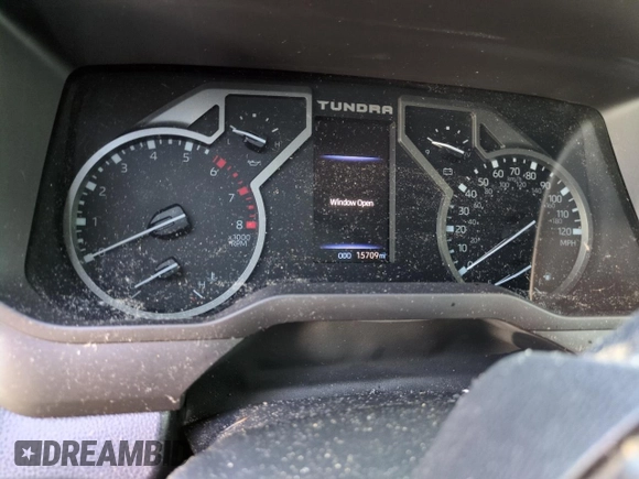 2023 Toyota Tundra 2WD SR5 with VIN 5TFLA5AA5PX022981, listed as a Copart auction lot 76268874 with 15,709 mi miles and Non Repairable. Bid and sale history available at carsss.com. Image 10.