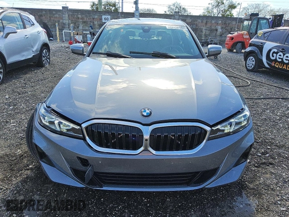 2025 BMW 3 Series 330i with VIN 3MW69CW0XS8F00021, listed as a Copart auction lot 53070715 with 4,776 mi miles and Clean Title. Bid and sale history available at carsss.com. Image 5.
