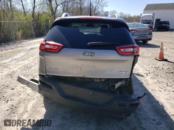 2014 Jeep Cherokee Latitude with VIN 1C4PJMCS0EW200588, listed as a Copart auction lot 54171255 with 196,247 mi miles and Salvage Title. Bid and sale history available at DreamBid. Image 6.