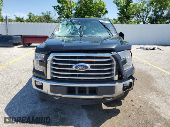 2017 Ford F-150 XL with VIN 1FTEW1EG6HFB84272, listed as a Copart auction lot 56340575 with Not provided miles and Salvage title. Bid and sale history available at DreamBid. Image 5.