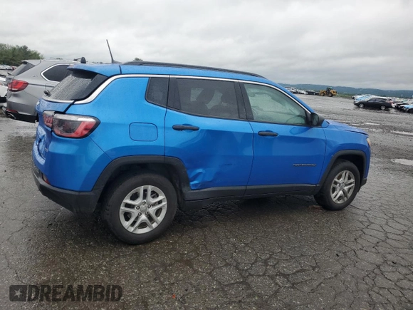 2021 Jeep Compass Sport with VIN 3C4NJCAB6MT518465, listed as a Copart auction lot 56797435 with 82,089 mi miles and Salvage title. Bid and sale history available at DreamBid. Image 3.