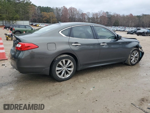 2012 Infiniti M37 with VIN JN1BY1AR8CM390754, listed as a Copart auction lot 84196764 with 141,360 mi miles and Salvage Title. Bid and sale history available at carsss.com. Image 3.