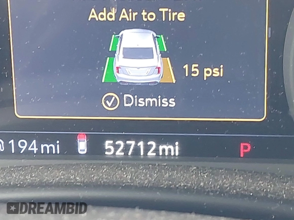 2020 Cadillac CT5 Premium Luxury with VIN 1G6DT5RK7L0141035, listed as a IAAI auction lot 41849703 with 52,712 mi miles and . Bid and sale history available at DreamBid. Image 16.