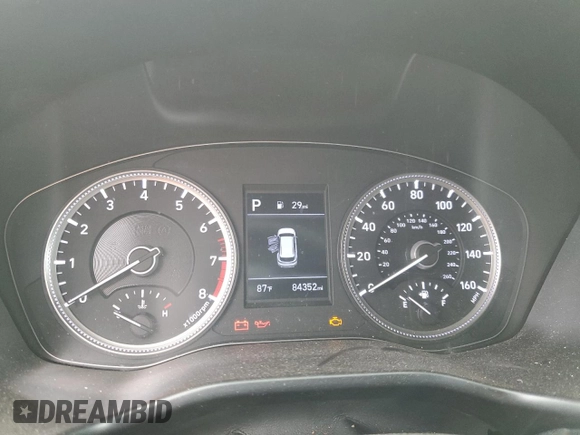 2019 Hyundai Santa Fe SE with VIN 5NMS2CAD8KH054008, listed as a Copart auction lot 65725175 with 84,352 mi miles and Clean title. Bid and sale history available at DreamBid. Image 9.