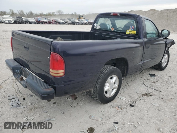 1999 Dodge Dakota SLT z VIN 1B7FL26X9XS131668, wystawiony jako Copart lot #53152605 z przebiegiem 92 663 mil mil oraz Szkoda całkowita • Salvage title. Historia ofert i sprzedaży dostępna na DreamBid. Obrazek 3.