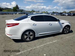 2012 Kia Optima Hybrid with VIN KNAGM4AD8C5019587, listed as a Copart auction lot 51958435 with 128,877 mi miles and Salvage Title. Bid and sale history available at carsss.com. Image 3.