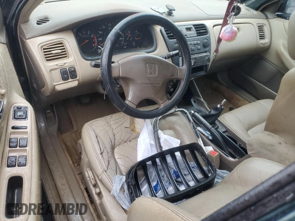 1998 Honda Accord EX z VIN 1HGCG5557WA129335, wystawiony jako Copart lot #48303225 z przebiegiem Nie podano mil oraz Szkoda całkowita • Salvage title. Historia ofert i sprzedaży dostępna na DreamBid. Obrazek 8.