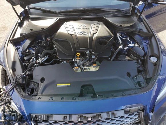 2019 Infiniti Q50 RED SPORT 400 with VIN JN1FV7AP1KM780024, listed as a Copart auction lot 86755684 with 96,108 mi miles and Salvage Title. Bid and sale history available at carsss.com. Image 12.