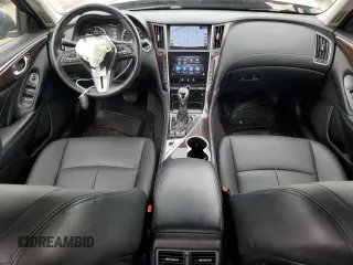 2018 Infiniti Q50 2.0t LUXE with VIN JN1CV7AR5JM280094, listed as a Copart auction lot 55852444 with 41,796 mi miles and Salvage Title. Bid and sale history available at carsss.com. Image 8.