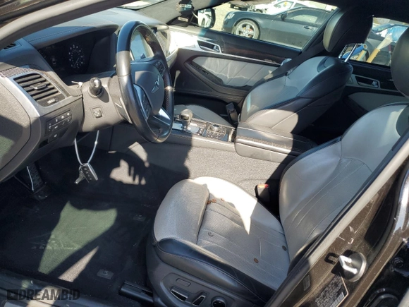 2018 Genesis G80 3.3T Sport with VIN KMHGN4JB3JU243539, listed as a Copart auction lot 43653695 with 81,008 mi miles and Salvage Title. Bid and sale history available at carsss.com. Image 7.