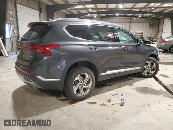 2022 Hyundai Santa Fe SEL with VIN 5NMS6DAJ7NH404992, listed as a Copart auction lot 48791045 with 0 mi miles and Salvage Title. Bid and sale history available at carsss.com. Image 3.