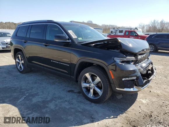 2021 Jeep Grand Cherokee Limited with VIN 1C4RJKBG8M8133283, listed as a Copart auction lot 52646695 with 30,442 mi miles and Salvage Title. Bid and sale history available at DreamBid. Image 4.