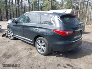 2015 Infiniti QX60 with VIN 5N1AL0MN0FC502012, listed as a IAAI auction lot 41704866 with 38,181 mi miles. Bid and sale history available at carsss.com. Image 3.