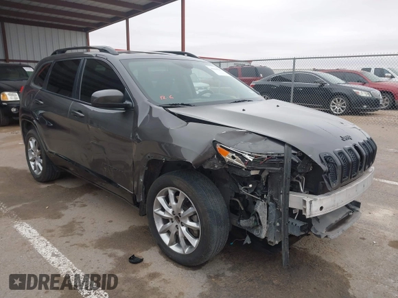 2018 Jeep Cherokee Latitude with VIN 1C4PJLCB1JD588916, listed as a IAAI auction lot 41019397 with 135,929 mi miles. Bid and sale history available at carsss.com. Image 1.