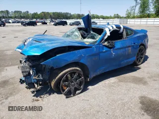 2020 Ford Mustang GT with VIN 1FA6P8CFXL5174241, listed as a Copart auction lot 52512915 with 67,099 mi miles and Salvage title. Bid and sale history available at DreamBid. Image 1.