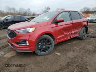2024 Ford Edge SEL z VIN 2FMPK4J95RBA75538, wystawiony jako Copart lot #52391985 z przebiegiem 1 402 mil mil oraz Szkoda całkowita • Salvage title. Historia ofert i sprzedaży dostępna na DreamBid. Obrazek 1.