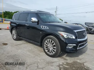 2015 Infiniti QX80 z VIN JN8AZ2ND5F9770320, wystawiony jako Copart lot #55305965 z przebiegiem 168 832 mil mil oraz Czysty tytuł • Clean title. Historia ofert i sprzedaży dostępna na DreamBid. Obrazek 4.