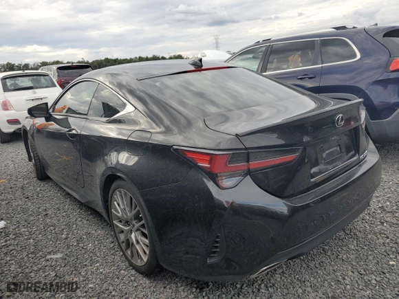 2019 Lexus RC with VIN JTHHZ5BC6K5020013, listed as a Copart auction lot 74681864 with 0 mi miles and Non Repairable. Bid and sale history available at carsss.com. Image 2.