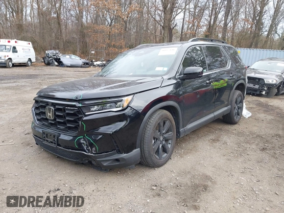 2025 Honda Pilot Black Edition with VIN 5FNYG1H92SB023629, listed as a IAAI auction lot 40957146 with 2,992 mi miles. Bid and sale history available at carsss.com. Image 17.
