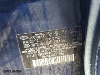 2013 Hyundai Elantra GLS PZEV with VIN KMHDH4AE7DU718490, listed as a Copart auction lot 83266474 with 147,048 mi miles and Non Repairable. Bid and sale history available at carsss.com. Image 12.