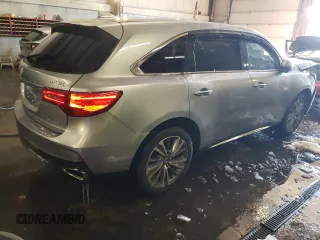2017 Acura MDX with VIN 5FRYD4H34HB014766, listed as a Copart auction lot 44890595 with 142,849 mi miles and Salvage Title. Bid and sale history available at carsss.com. Image 3.