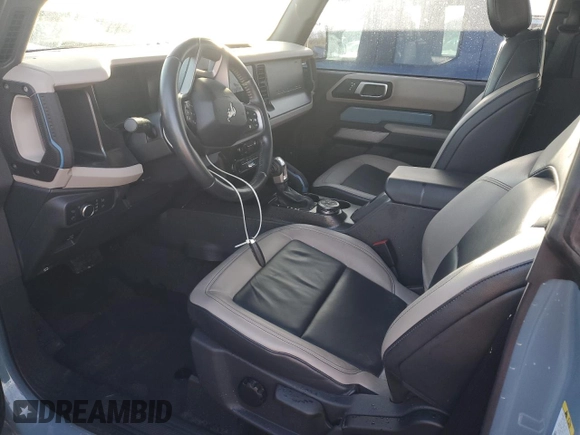 2021 Ford Bronco with VIN 1FMDE5CP5MLA66892, listed as a Copart auction lot 76394824 with 28,750 mi miles and Non repairable. Bid and sale history available at DreamBid. Image 7.