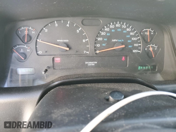 2002 Dodge Dakota with VIN 1B7GL12X62S584725, listed as a Copart auction lot 42743525 with 116,442 mi miles and Salvage Title. Bid and sale history available at carsss.com. Image 9.