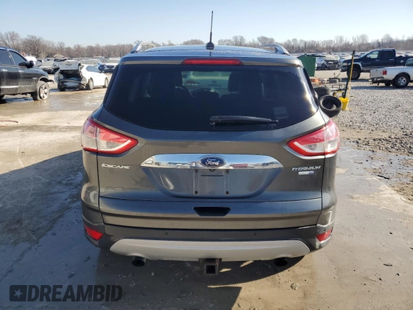 2016 Ford Escape Titanium with VIN 1FMCU9J91GUB34663, listed as a Copart auction lot 48044425 with 104,565 mi miles and Salvage Title. Bid and sale history available at carsss.com. Image 6.