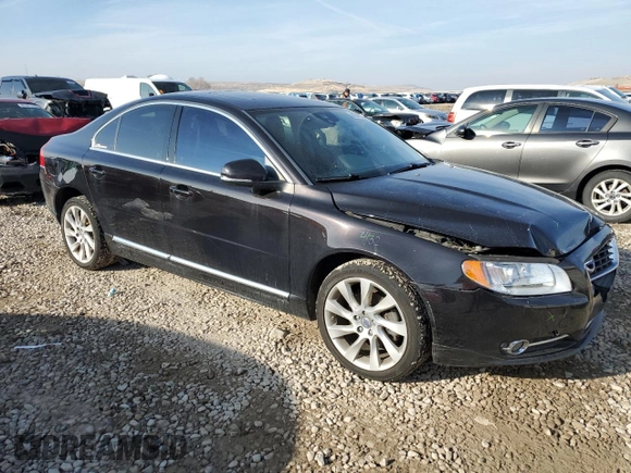 2013 Volvo S80 T6 with VIN YV1902AH0D1172403, listed as a Copart auction lot 82343234 with 128,092 mi miles and Salvage Title. Bid and sale history available at carsss.com. Image 4.