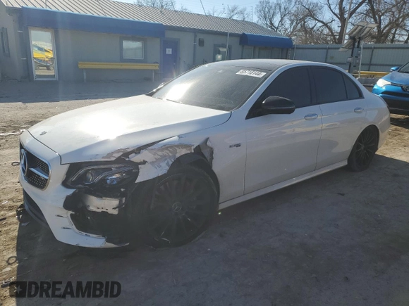 2017 Mercedes-Benz E-Class AMG E 43 with VIN WDDZF6EB7HA174680, listed as a Copart auction lot 85718144 with 94,799 mi miles and Salvage Title. Bid and sale history available at carsss.com. Image 1.