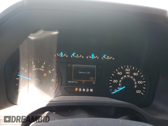 2017 Ford F-150 XL with VIN 1FTNF1CG0HKC20421, listed as a Copart auction lot 46412525 with 93,707 mi miles and Salvage title. Bid and sale history available at DreamBid. Image 9.