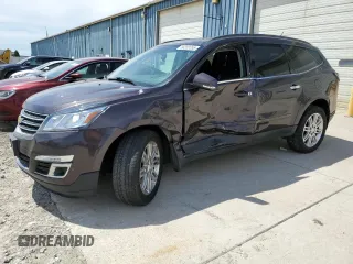 2015 Chevrolet Traverse LT with VIN 1GNKVGKD0FJ316561, listed as a Copart auction lot 56202355 with 77,950 mi miles and Salvage title. Bid and sale history available at DreamBid. Image 1.