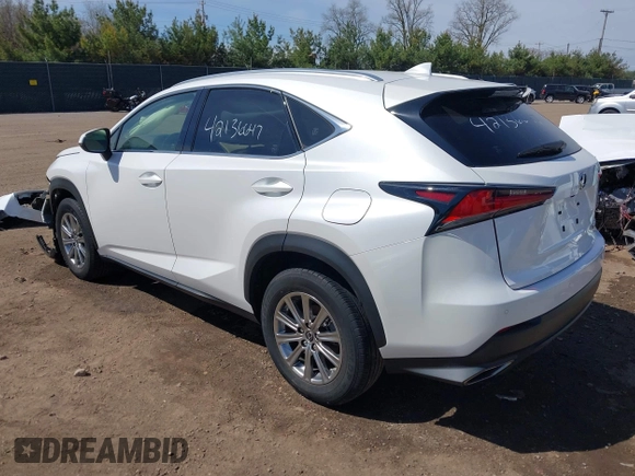 2021 Lexus NX 300 with VIN JTJDARDZXM5021147, listed as a IAAI auction lot 42136647 with 10,597 mi miles and . Bid and sale history available at DreamBid. Image 3.
